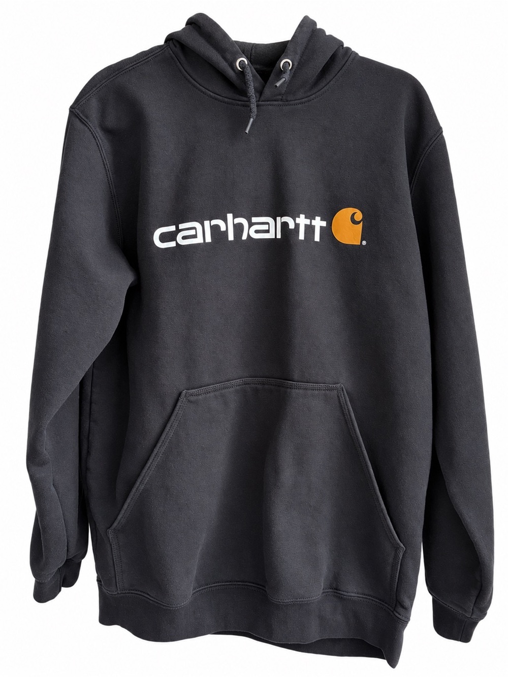 Carhartt Men’s Loose Fit Midweight Logo Hoodie Black Size M
